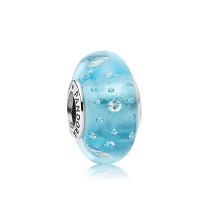 (image for) PANDORA Blue Fizzle Murano Bead Charm - 791618CZ