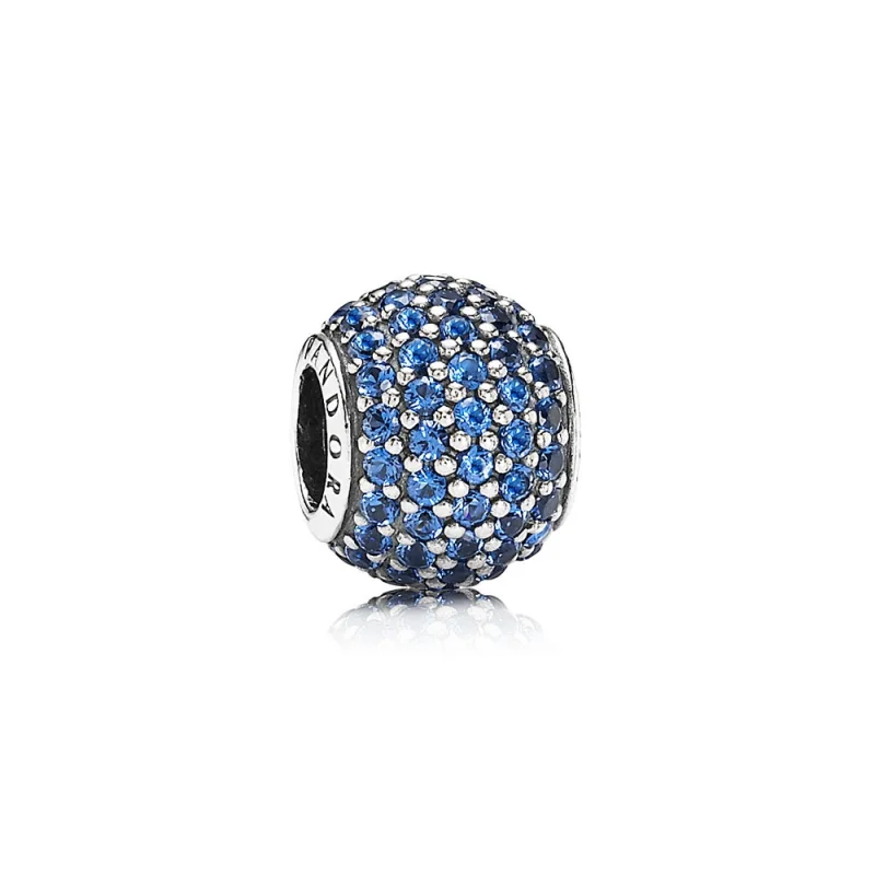 (image for) PANDORA Blue Pavé Ball Charm - 791051NCB - Product Image