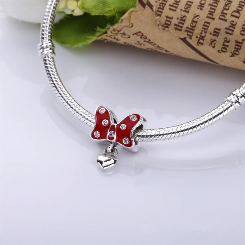 (image for) PANDORA Bow with Heart Charm - PJ00298-1 - View 2