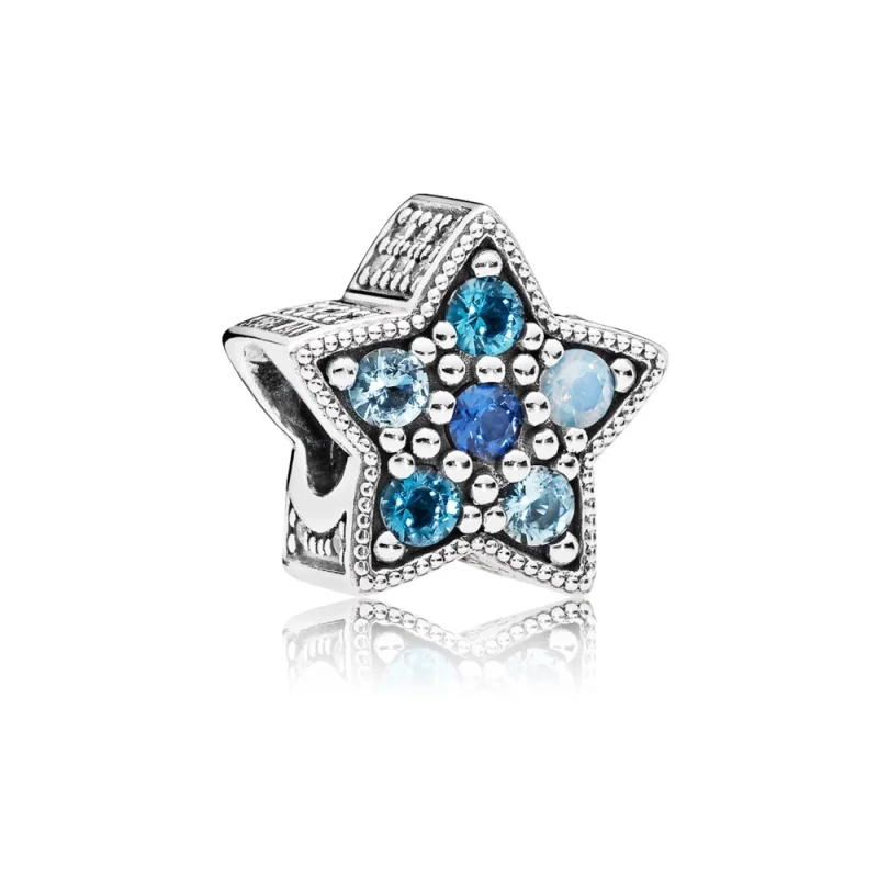 (image for) PANDORA Bright Star Charm, Multi-Colored Crystals - 796379NSBMX - Product Image