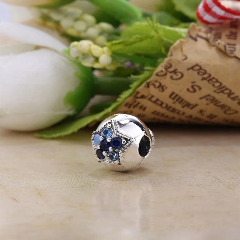 (image for) PANDORA Bright Star Clip, Multi-Colored Crystals - 796380NSBMX - View 3