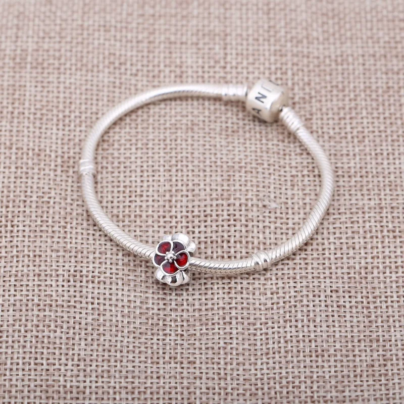 (image for) PANDORA British Rose Spacer Charm - 790897EN07 - View 2