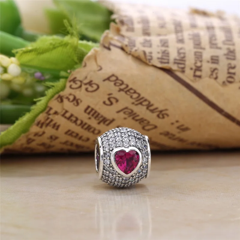 (image for) PANDORA Captivating Pavé Heart Charm - 791815CZS - View 4