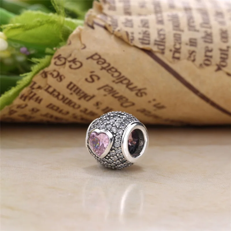 (image for) PANDORA Captivating Pavé Heart Charm - 791815CZS - View 5