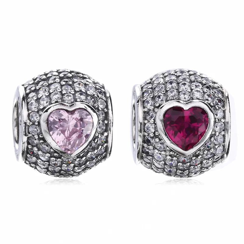 (image for) PANDORA Captivating Pavé Heart Charm - 791815CZS - View 6