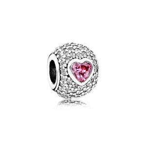 (image for) PANDORA Captivating Pavé Heart Charm - 791815CZS