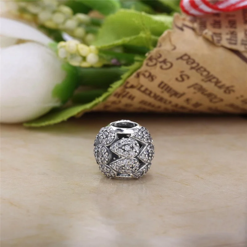 (image for) PANDORA Cascading Glamour Clear CZ Charm - 796271CZ - View 3