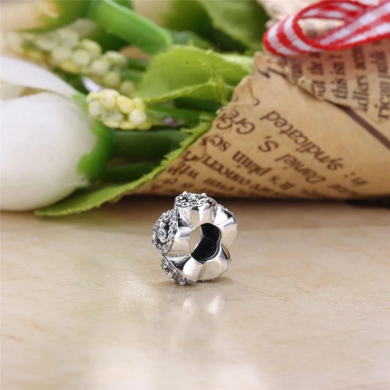 (image for) PANDORA Cascading Glamour Clear CZ Spacer - 796270CZ - View 4