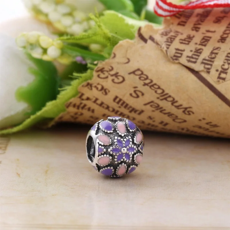 (image for) PANDORA Cathedral Rose Charm - 791374ENMX - View 3