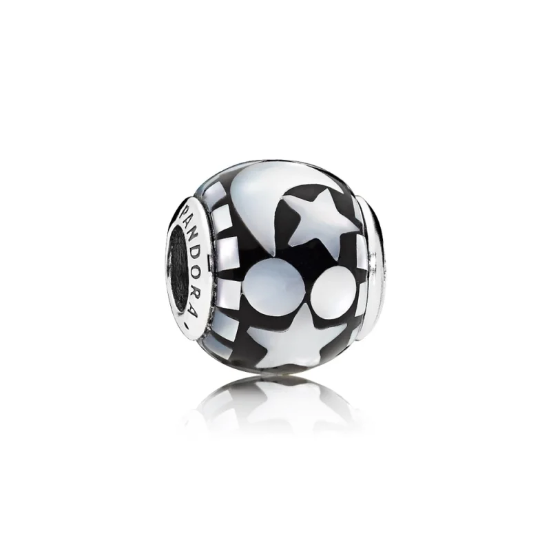 (image for) PANDORA Celestial Mosaic Charm, Black Acrylic & Mother-of-Pearl - 796400MMB - Product Image