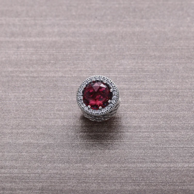 (image for) PANDORA Cerise Radiant Hearts Charm - 791725NCC - View 2