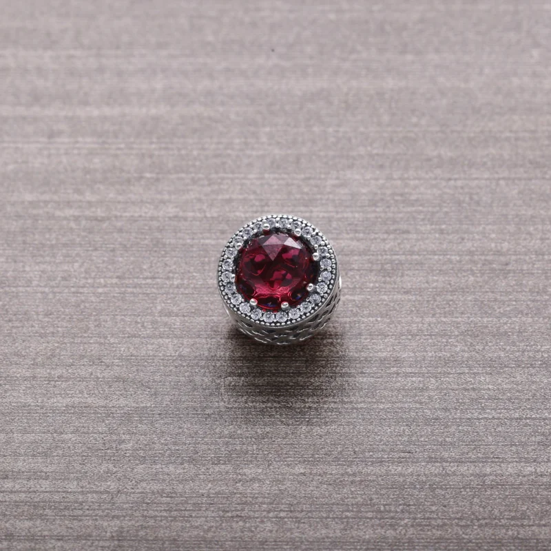 (image for) PANDORA Cerise Radiant Hearts Charm - 791725NCC - View 4