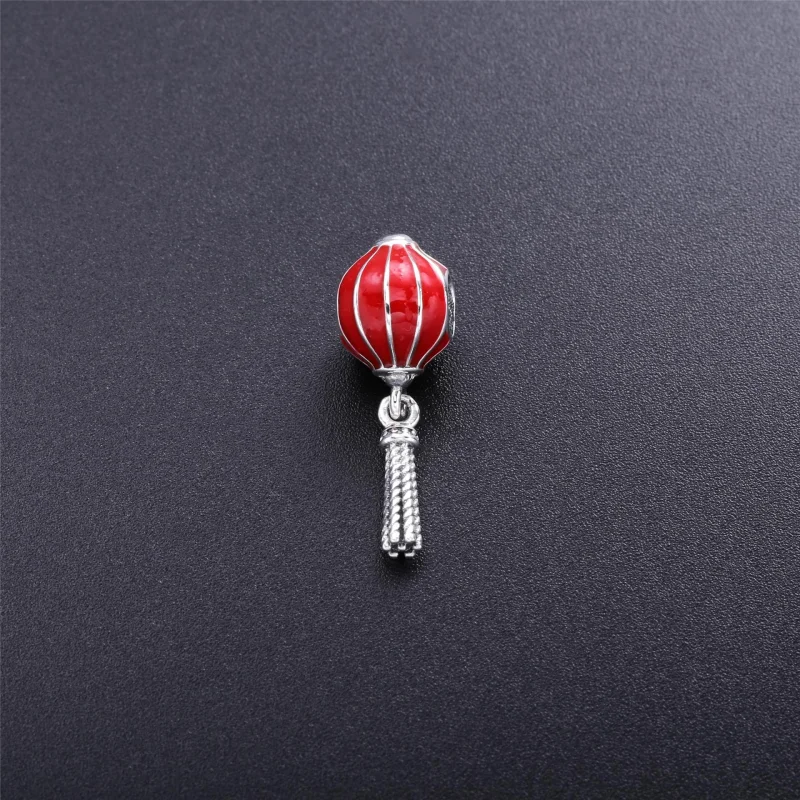 (image for) PANDORA Chinese Lantern Dangle Charm, Red Enamel - 791299EN09 - View 2