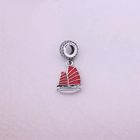 PANDORA Chinese Ship Silver Pendant Charm - 791908EN09