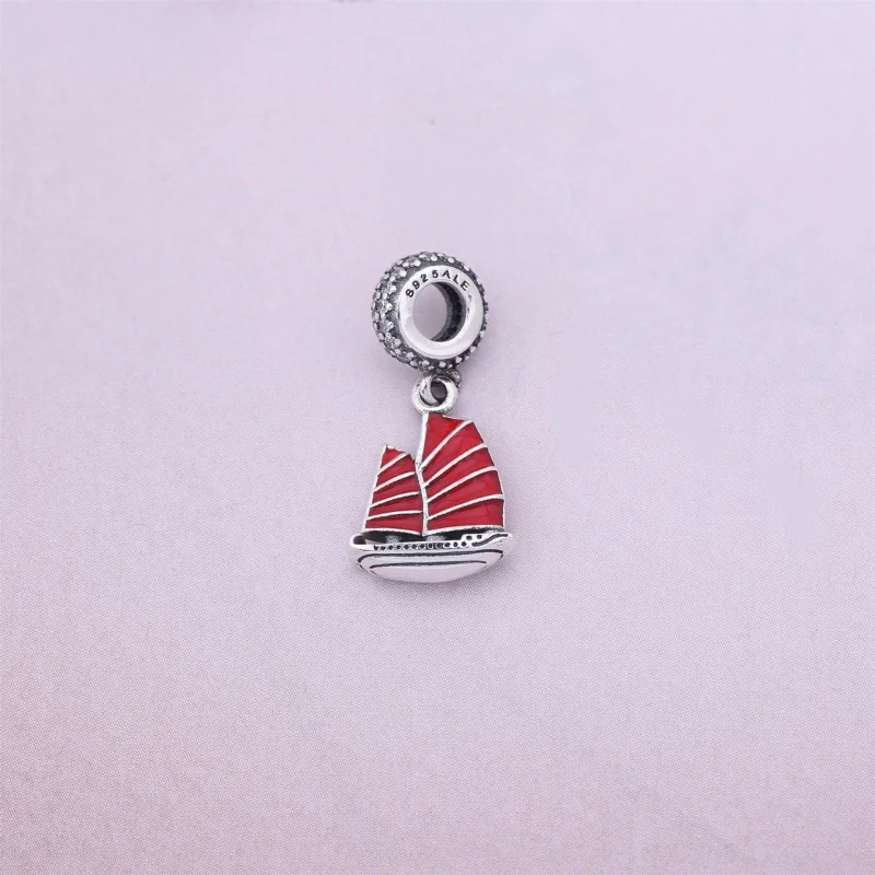 (image for) PANDORA Chinese Ship Silver Pendant Charm - 791908EN09 - View 2