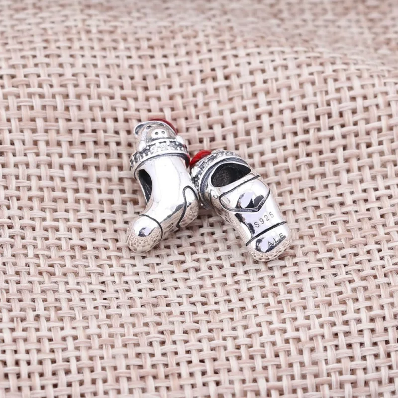(image for) PANDORA Christmas Stocking Charm - 791773CZ - View 2