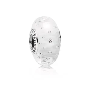 (image for) PANDORA Clear Effervescence Charm, Murano Glass Clear CZ - 791617CZ