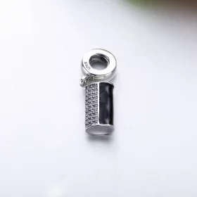 PANDORA Clutch Bag, Black Enamel Clear CZ Dangle Charm - 792155CZ PANDORA Clutch Bag, Black Enamel Clear CZ Dangle Charm - 792155CZ