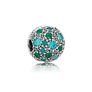 (image for) PANDORA Cosmic Stars, Multi-Colored Crystals Teal CZ Clip - 791286MCZMX