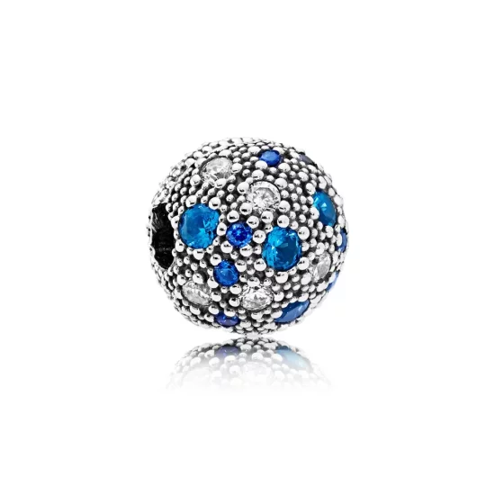 PANDORA Cosmic Stars, Multi-Colored Crystals Clear CZ Clip - 791286NSBMX