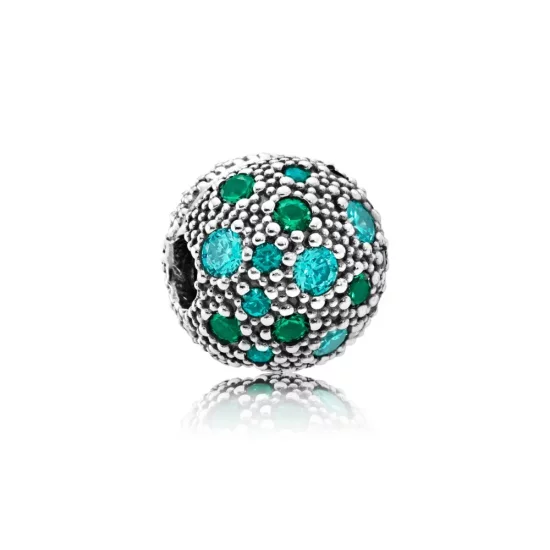 PANDORA Cosmic Stars, Multi-Colored Crystals Teal CZ Clip - 791286MCZMX
