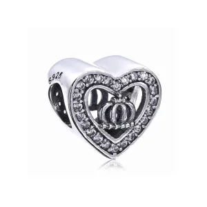 (image for) PANDORA Crown Heart Charm - PX00274-1
