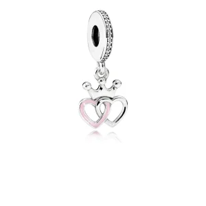 (image for) PANDORA Crowned Hearts Pendant Charm - 791963CZ