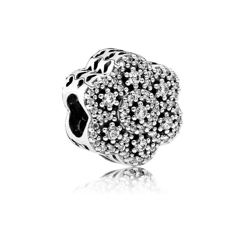 (image for) PANDORA Crystalized Floral Charm, Clear CZ - 791998CZ - Product Image