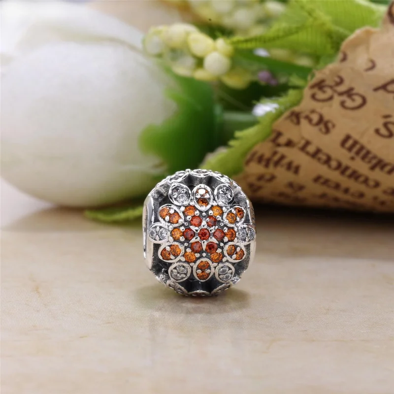 (image for) PANDORA Crystallised Snowflake Charm - 791760NBLMX - View 4