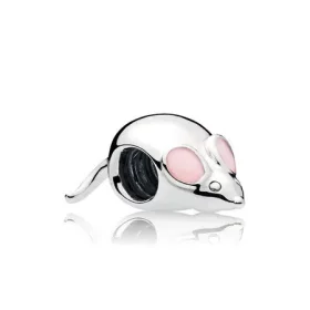 PANDORA Cute Mouse Charm, Pink Enamel - 797062EN160 PANDORA Cute Mouse Charm, Pink Enamel - 797062EN160