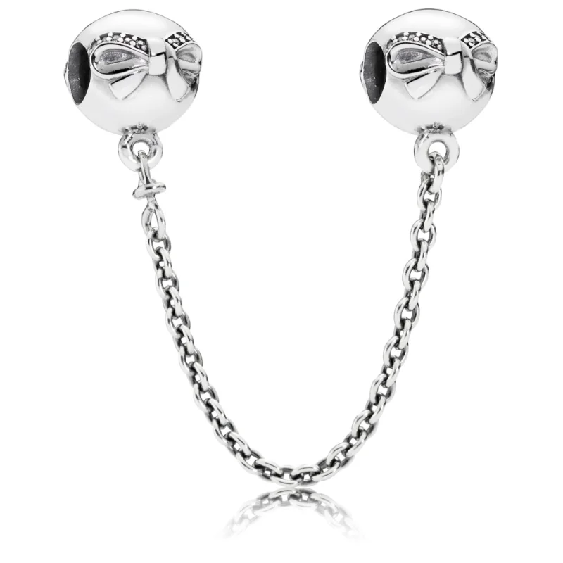 (image for) PANDORA Dainty Bow Safety Chain - 791780CZ - Product Image
