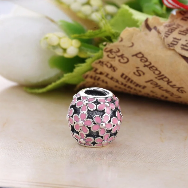 (image for) PANDORA Daisy Meadow Charm - 791494EN12B - View 4