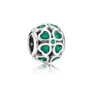 (image for) PANDORA Dark Green Clover Charm - 791496CZN