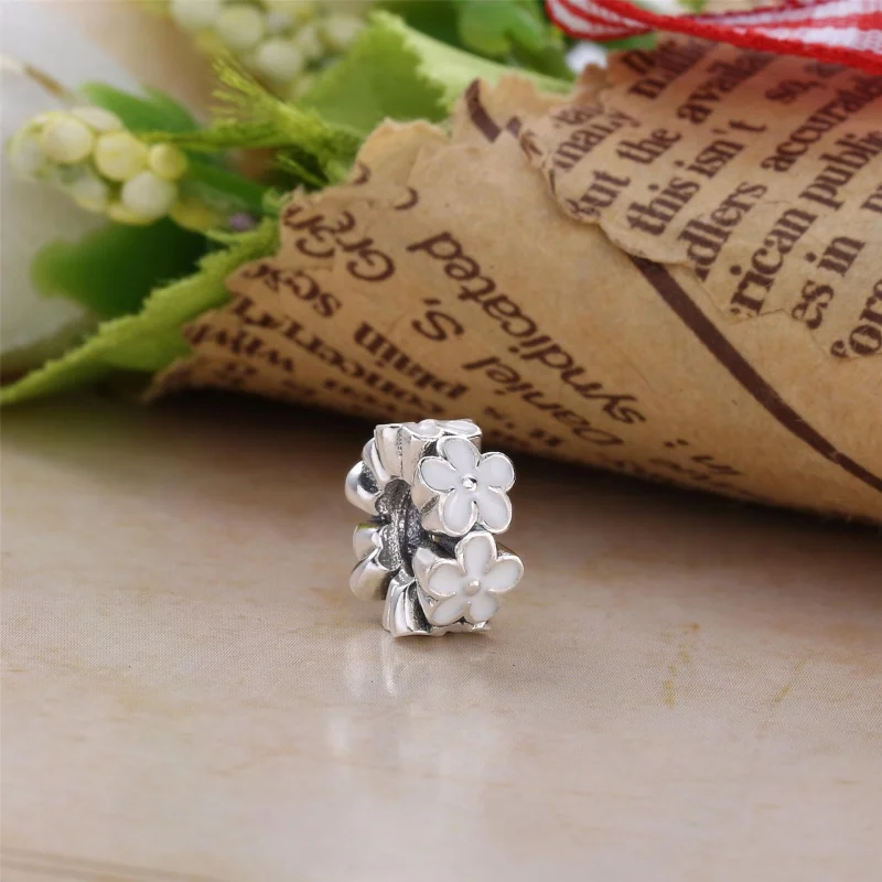 (image for) PANDORA Darling Daisies Spacer Charm - 791495EN12 - View 4