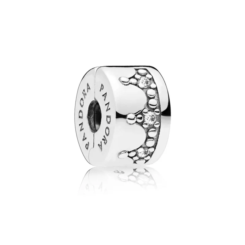 (image for) PANDORA Dazzling Crown Clip, Clear CZ - 797634CZ - Product Image