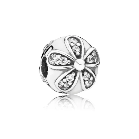 PANDORA Dazzling Daisies Clip Charm - 791493CZ PANDORA Dazzling Daisies Clip Charm - 791493CZ