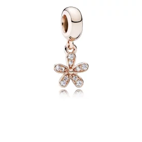 PANDORA Dazzling Daisy Gold Pendant Charm - 781491CZ PANDORA Dazzling Daisy Gold Pendant Charm - 781491CZ