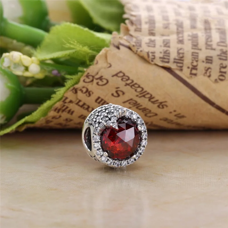 (image for) PANDORA Dazzling Snowflake Charm, Twilight Blue Crystals Clear CZ - 796358NTB - View 2