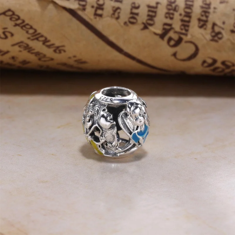 (image for) PANDORA Disney, Alice's Tea Party Charm, Mixed Enamel - 791896ENMX - View 3