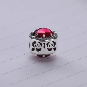 PANDORA Disney Belle's Radiant Rose Cerise Crystals Cu Charm - 792140ncc PANDORA Disney Belle's Radiant Rose Cerise Crystals Cu Charm - 792140ncc