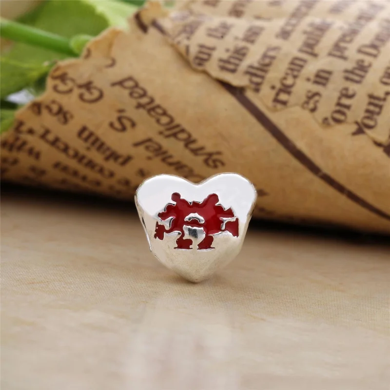 (image for) PANDORA Disney, Dancing Mickey & Minnie Heart Charm - PD00154-1 - View 2