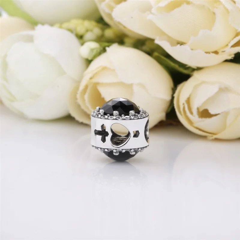 (image for) PANDORA Disney, Evil Queen's Black Magic Charm, Black Crystals & Clear CZ - 7974 - View 3