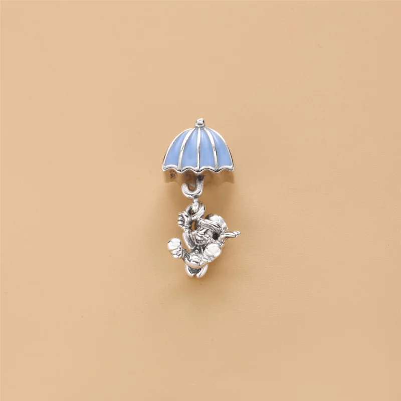 (image for) PANDORA Disney, Jiminy Cricket Dangle Charm, Blue Enamel - 797492EN41 - View 2