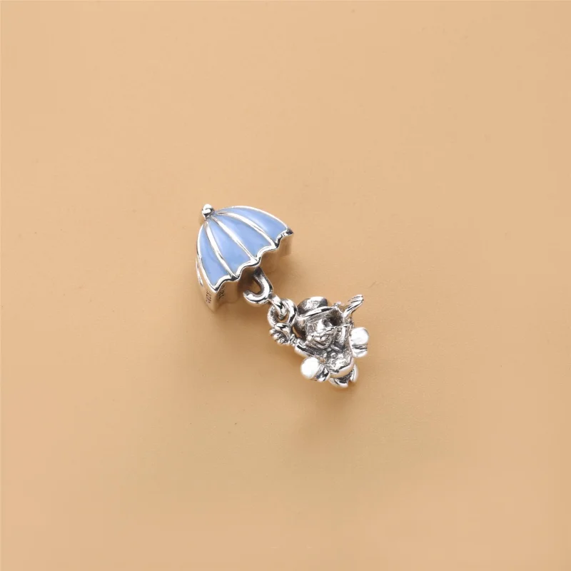 (image for) PANDORA Disney, Jiminy Cricket Dangle Charm, Blue Enamel - 797492EN41 - View 3