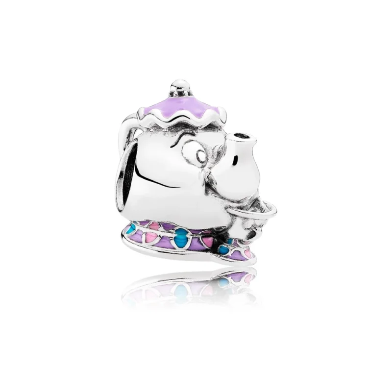 (image for) PANDORA Disney, Mrs. Potts & Chip Charm, Mixed Enamel - 792141ENMX - Product Image