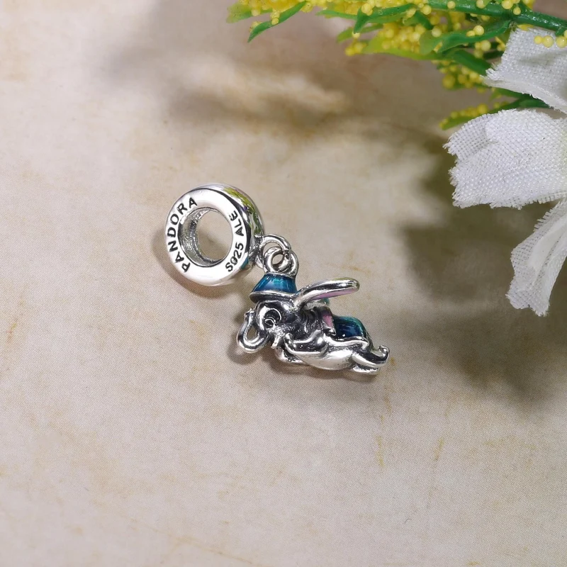 (image for) PANDORA Disney Parks Flying Dumbo Dangle Charm - 792124ENMX - View 3