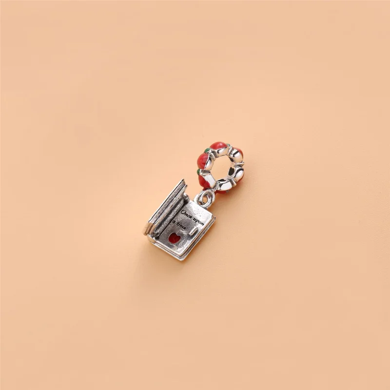 (image for) PANDORA Disney, Snow White & The Seven Dwarfs Book Dangle Charm, Mixed Enamel - - View 3