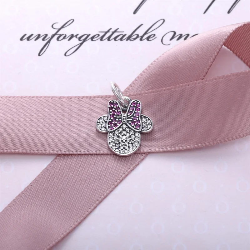 (image for) PANDORA Disney, Sparkling Minnie Icon Dangle - 791447CZ - View 2