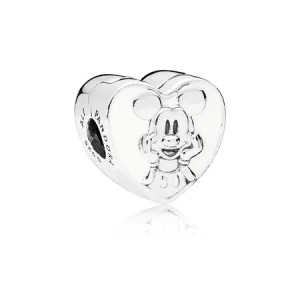 (image for) PANDORA Disney, Vintage Mickey Clip, White Enamel - 797169EN12