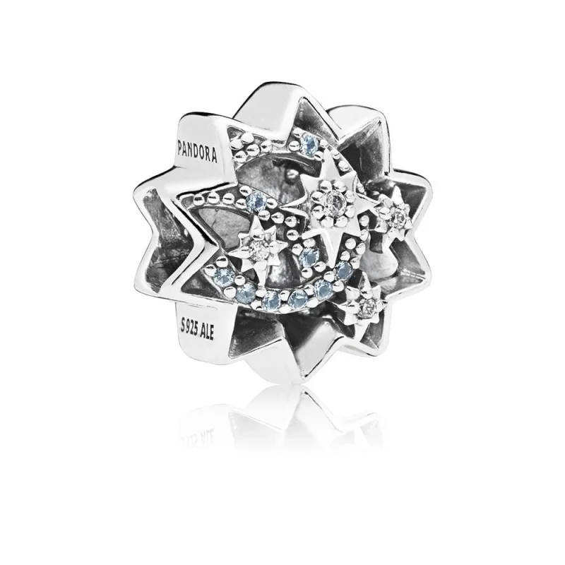 (image for) PANDORA Disney, When You Wish Upon A Star Charm, Light Blue Enamels & Crystals - 797490NBL - Product Image